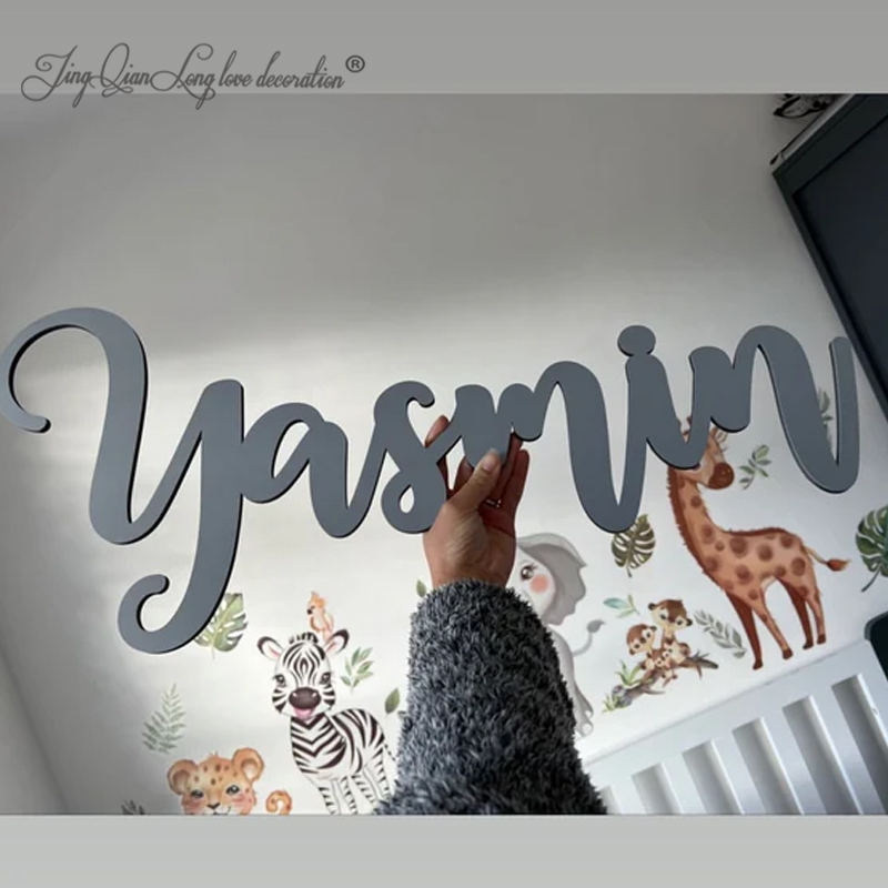 Baby Nursery Name Letters - Custom Personalized Wooden Name Sign for