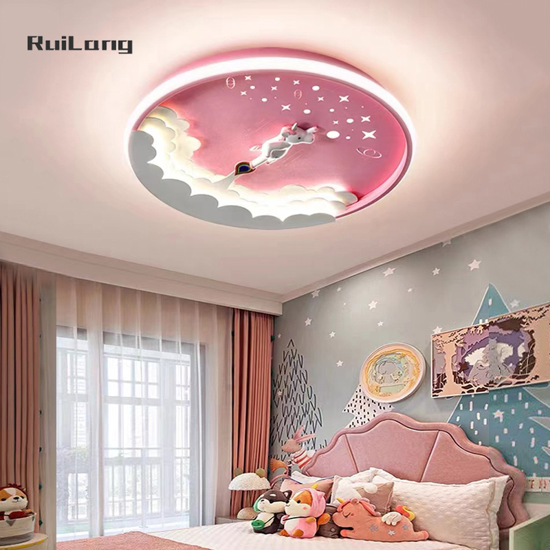 Baby Nursery Ceiling Light - Cartoon Led Unicorn Ceiling Lamp Nursery