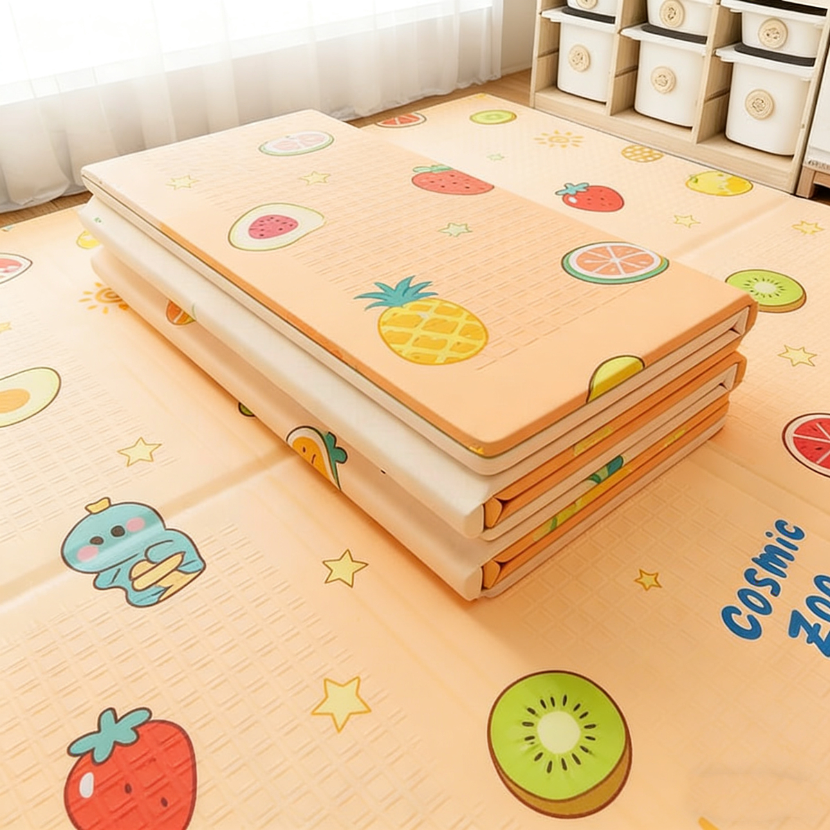 Soft Rug Nursery - Educational Foldable Baby Play Mat Non-Toxic