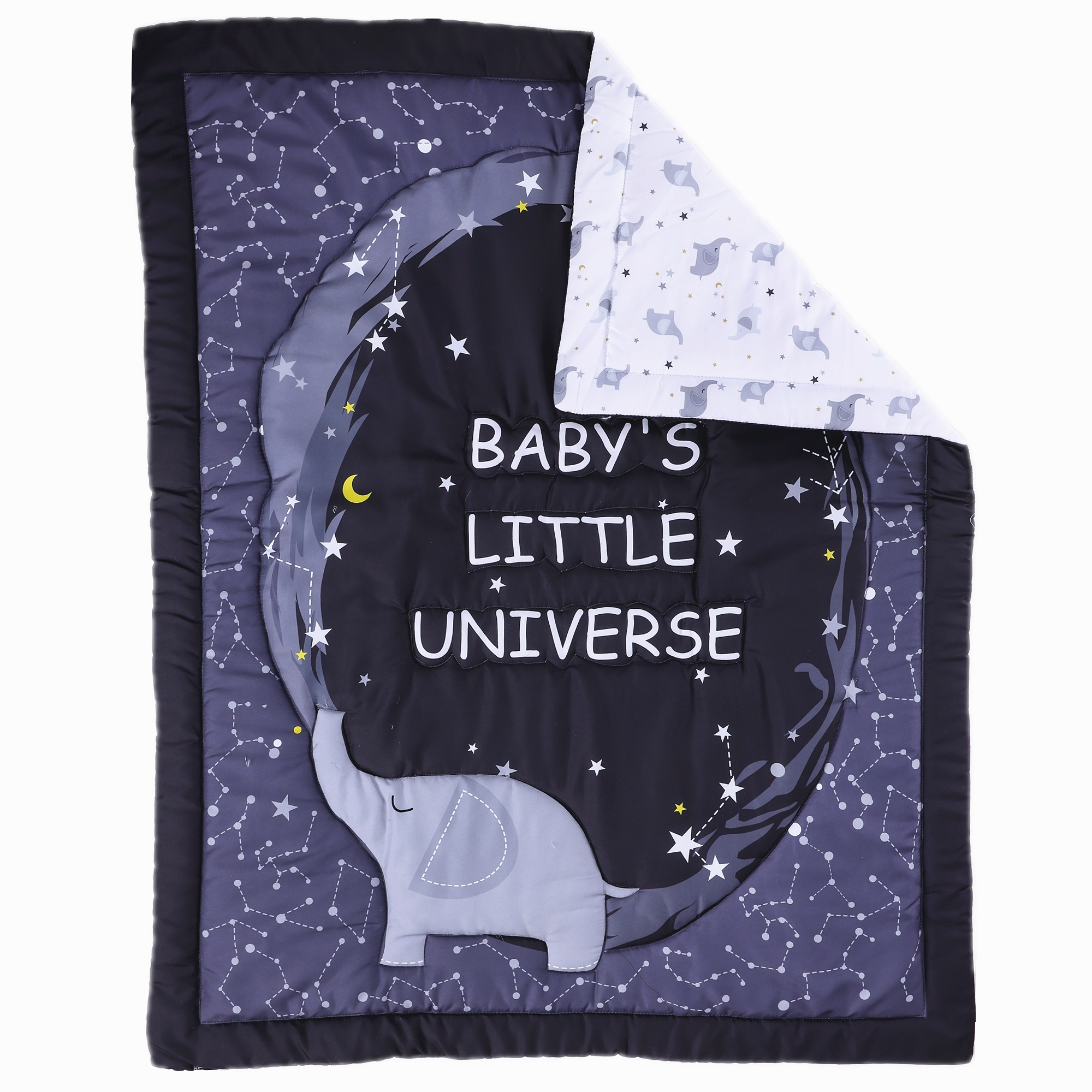 Baby Nursery Themes Girl - 3Pcs Cosmic theme newborn Crib Sets