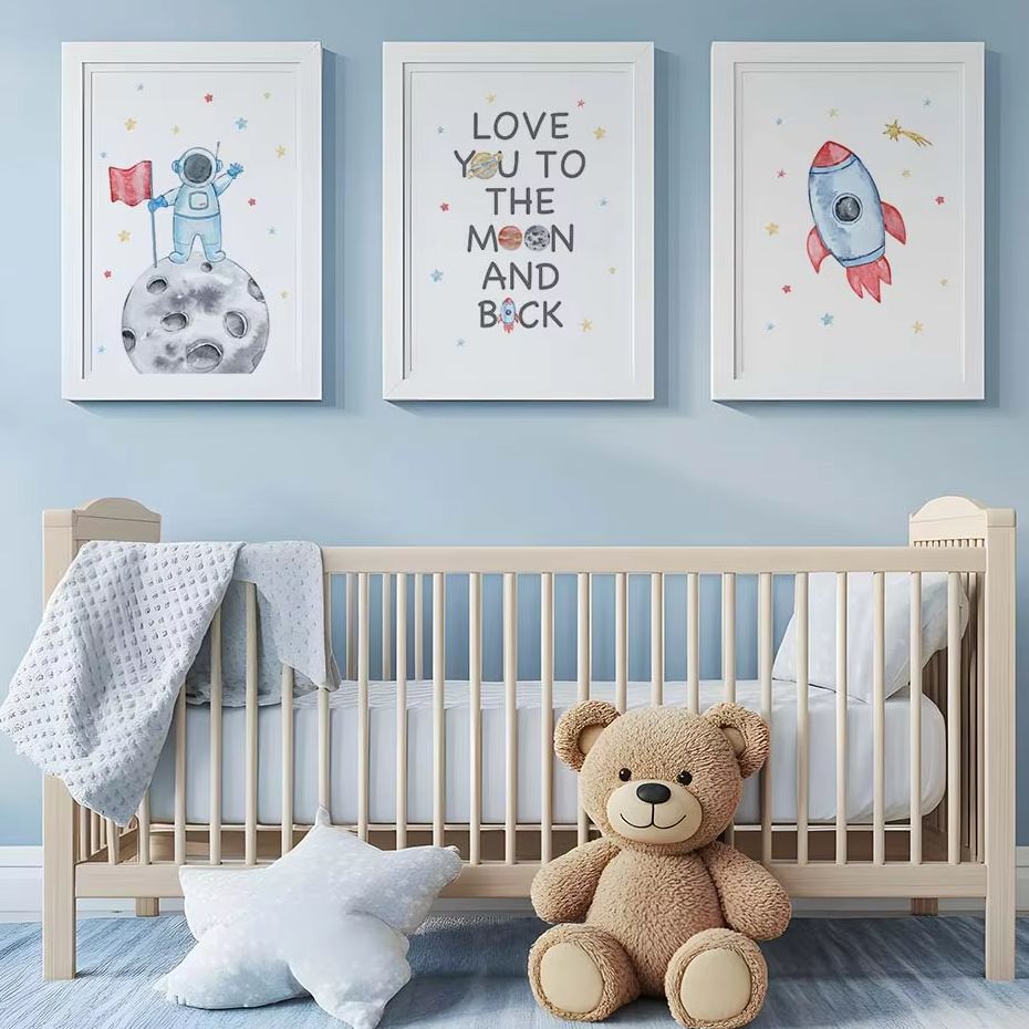 Baby Nursery Quotes - Nursery Wall Art, Space Astronaut Quotes