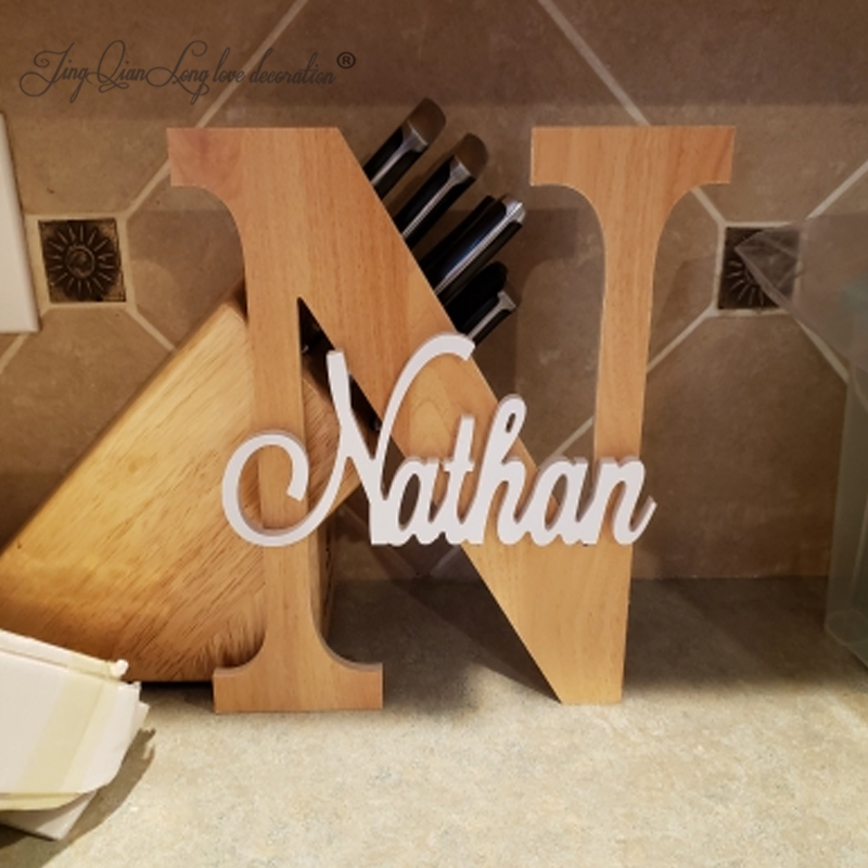 Baby Nursery Name Letters - Custom Wooden Name Sign Baby Shower