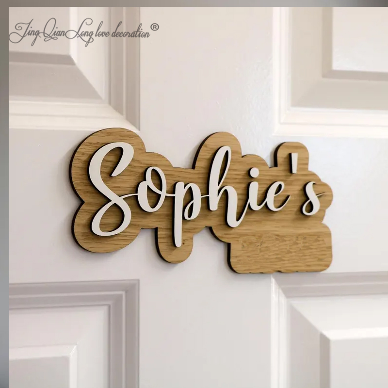 Baby Nursery Name Letters - Custom Personalised Wooden Name Sign Custom