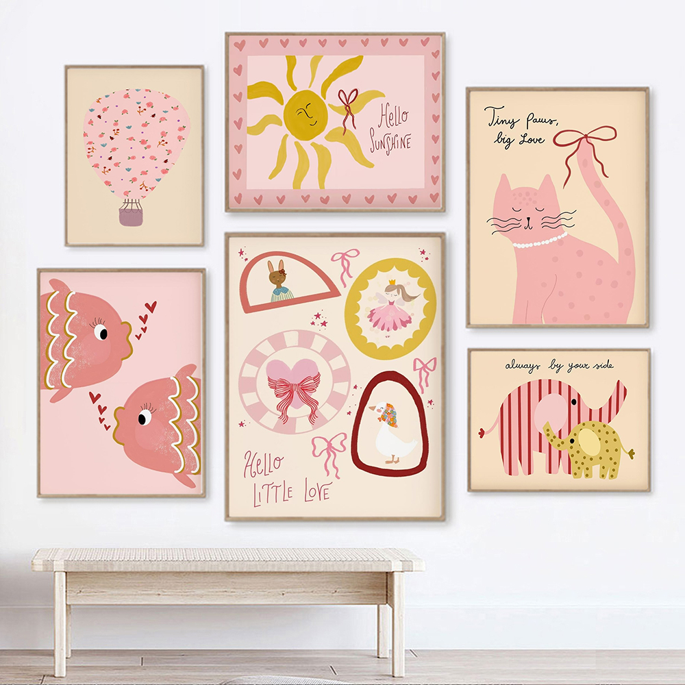 Baby Nursery Quotes - Bunny Fairy Swan Nursery Art Print