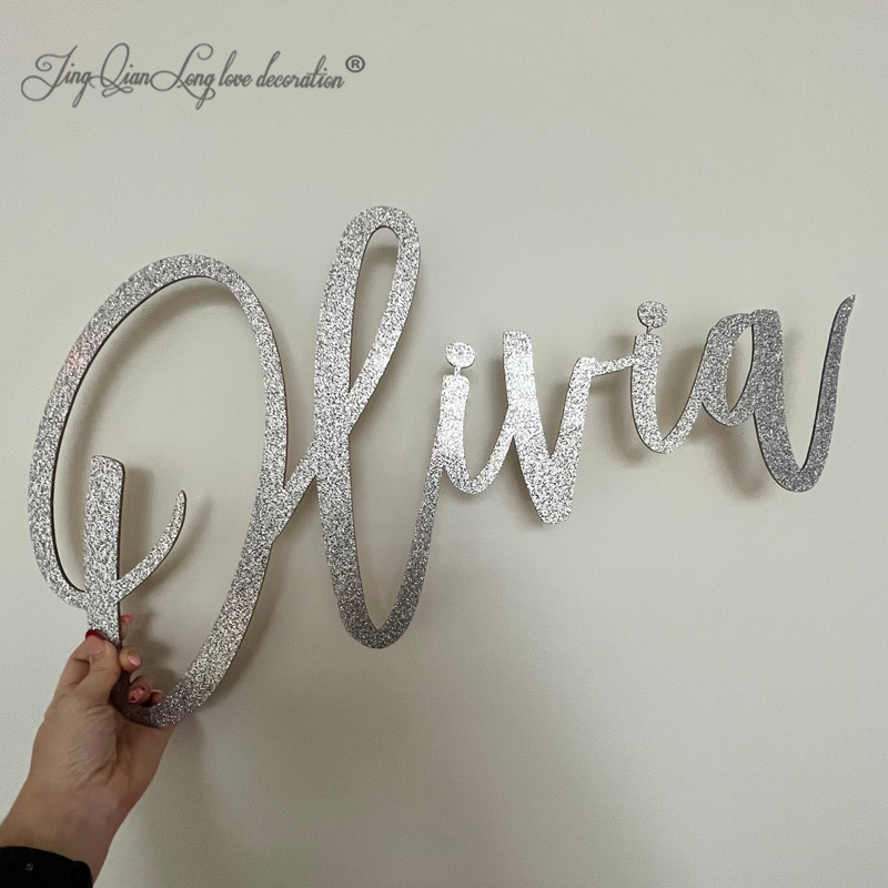 Baby Nursery Name Letters - Custom Name Sign Nursery Name Sig