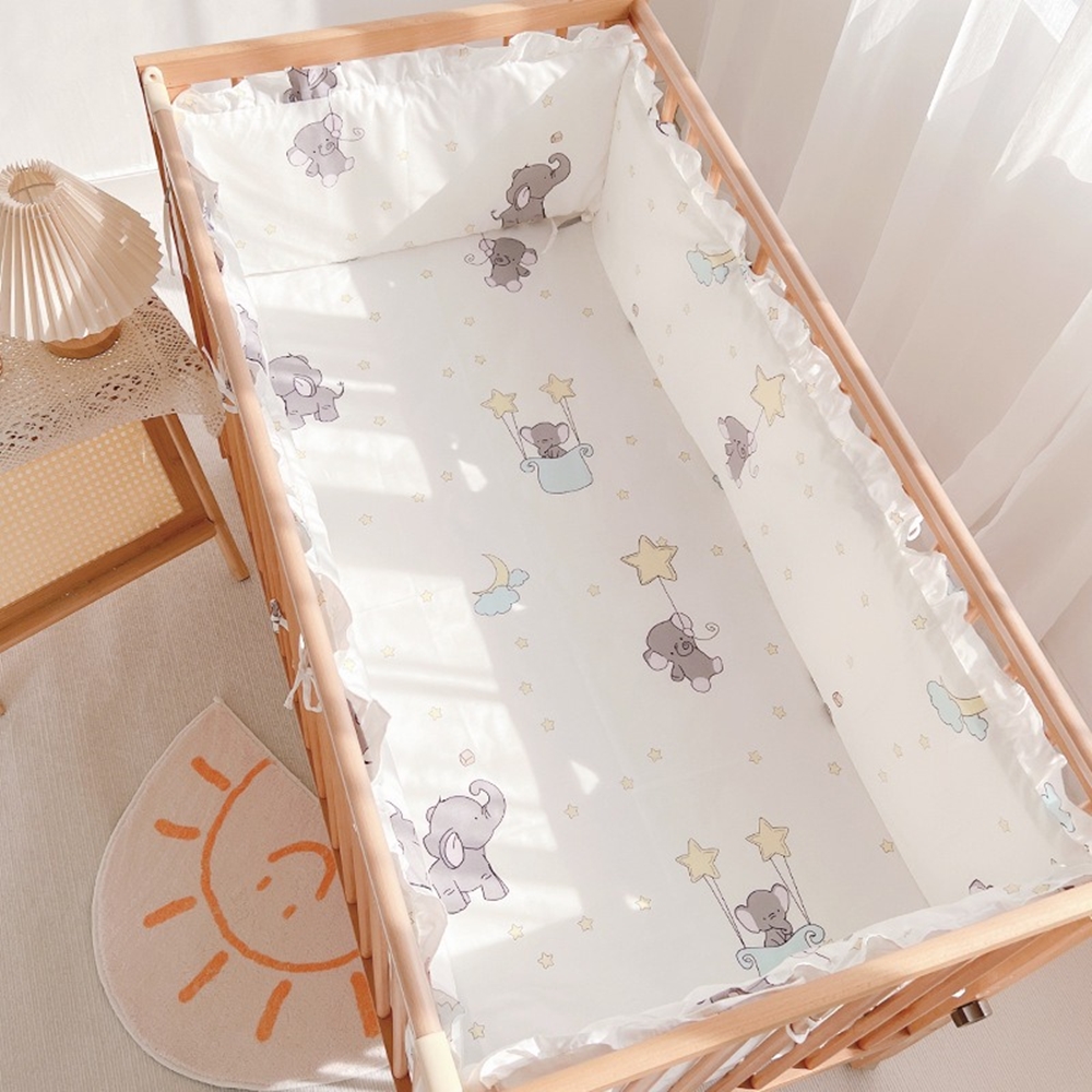 Baby Nursery Bedding - 5Pcs Crib Bedding Set Girl Baby