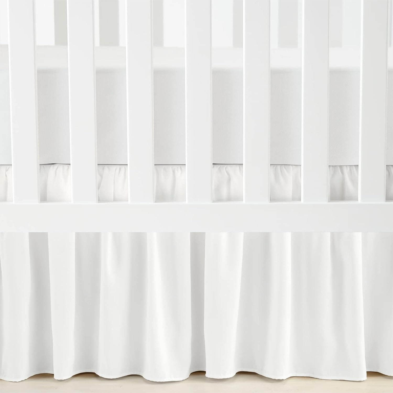 Baby Nursery Images - Ruffle Crib Skirt with 16