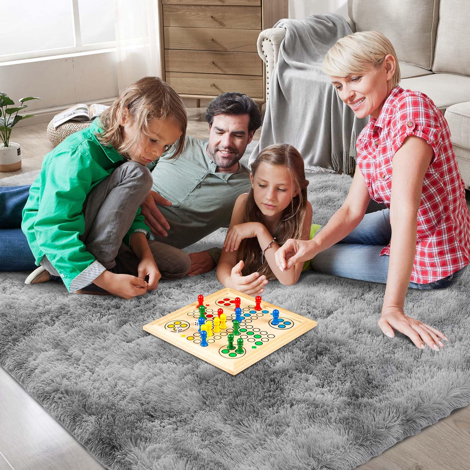 VIKAMA Ultra-Soft Puffy Rug, B - Baby Nursery Rug のレビューと価格