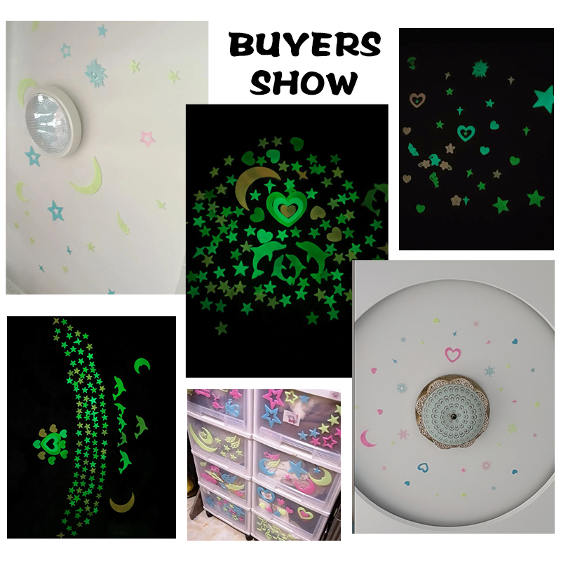 Luminous Wall Stickers Glow In - Baby Nursery Ceiling Light のレビューと価格
