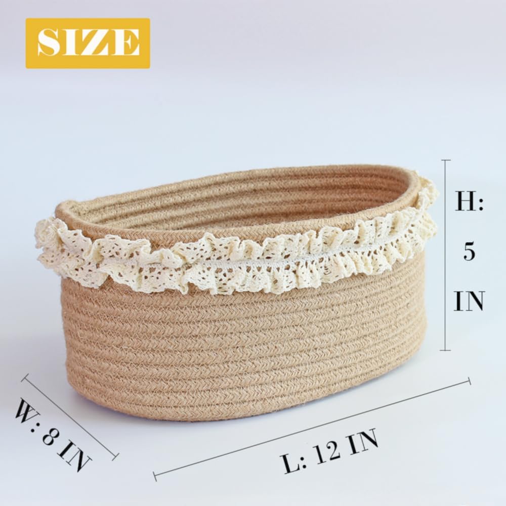 Small Brown Jute Woven Storage - Baby Nursery Images のレビューと価格