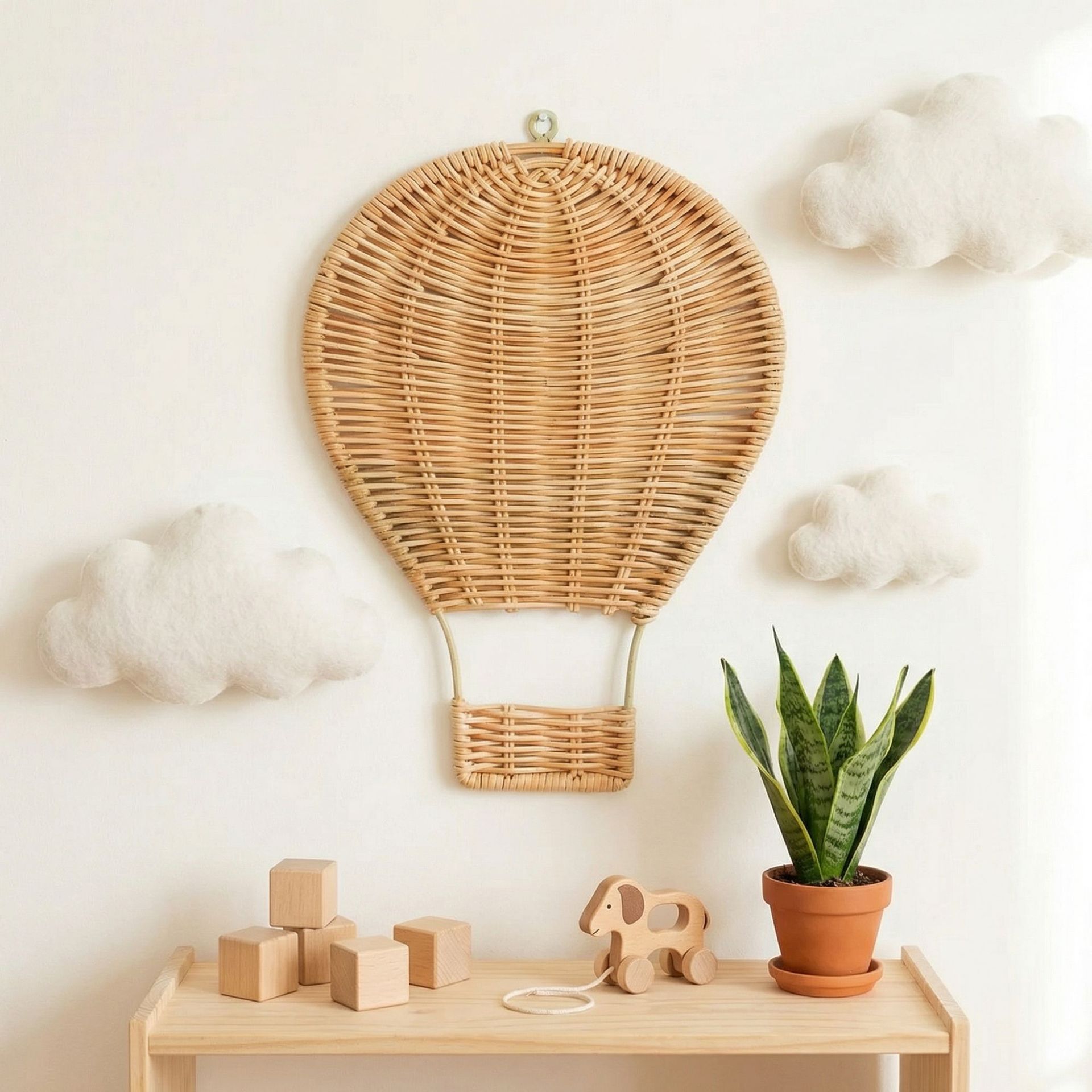 Handmade Rattan Woven Hot Air  - Baby Nursery Hot Air Balloon のレビューと価格