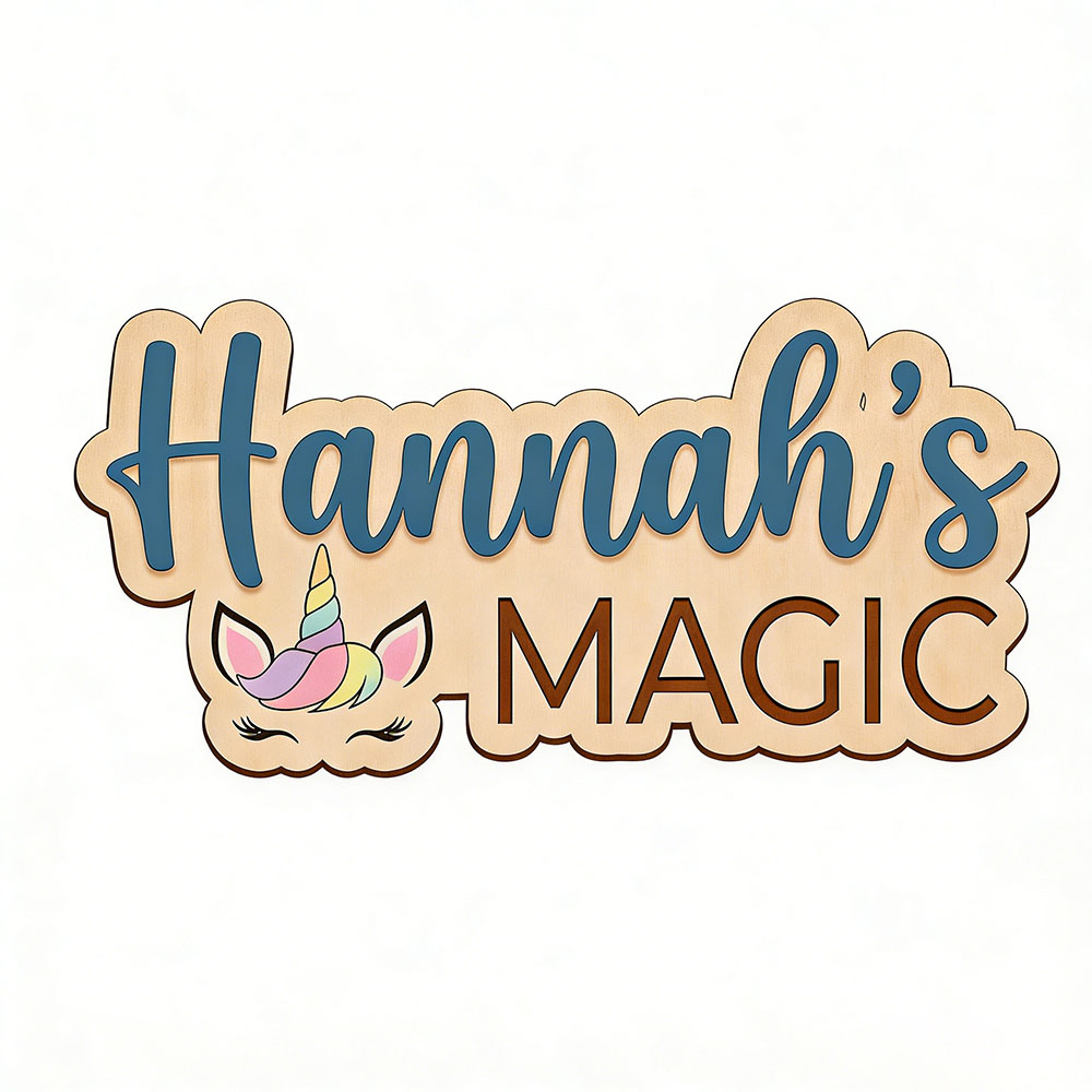 Custom Unicorn Magic Name Door - Baby Nursery Themes Girl のレビューと価格
