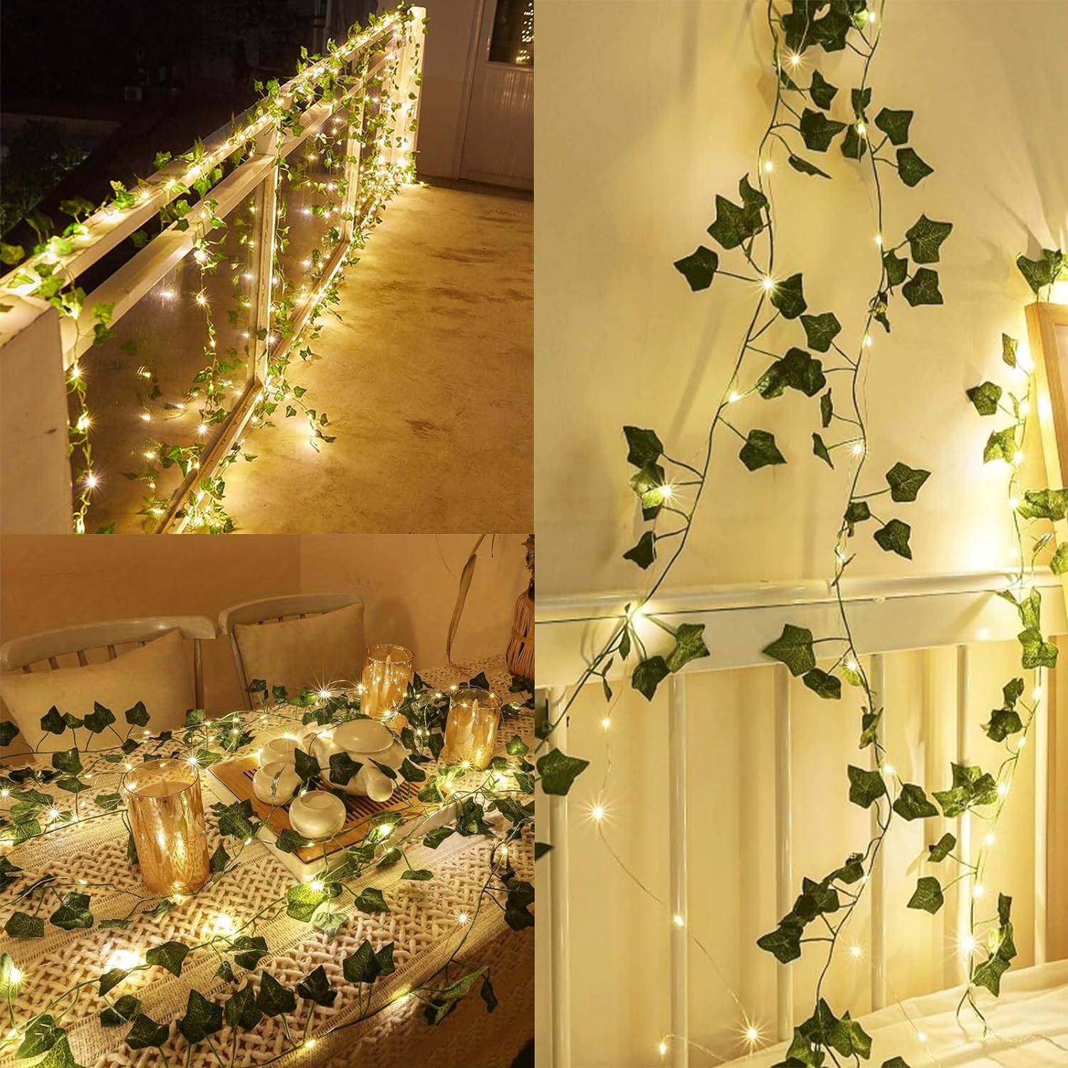 2M Green Leaf String Lights Ar - Baby Nursery Lamp のレビューと価格