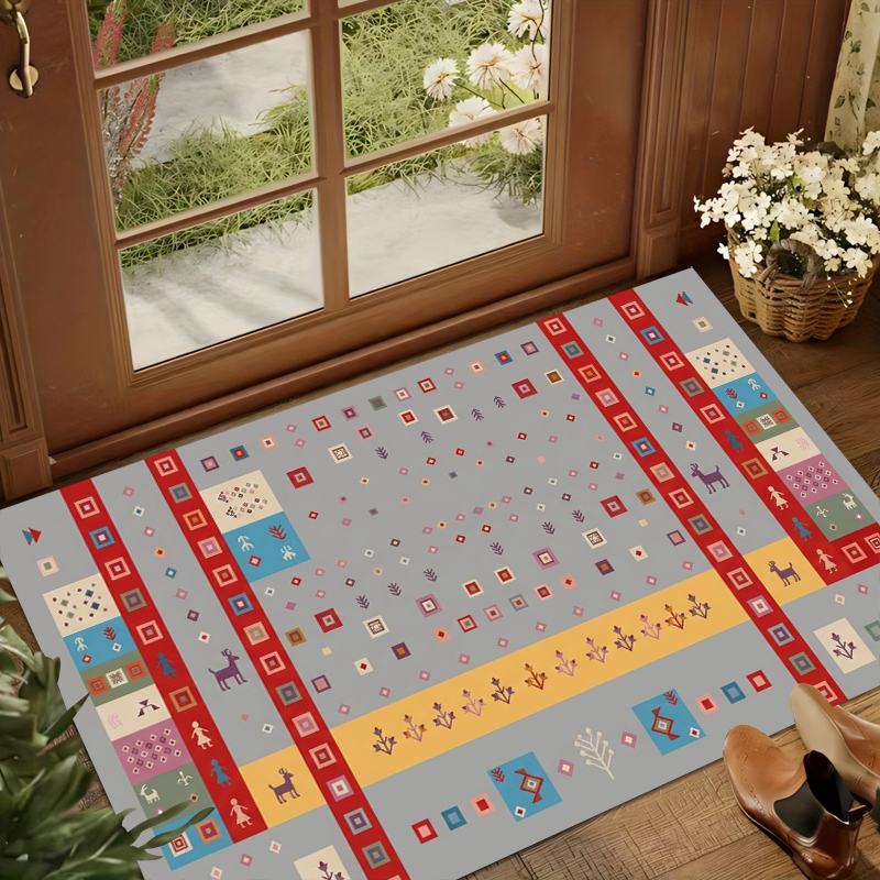 Kids Area Rug Retro Non Slip W - Baby Nursery Rug のレビューと価格