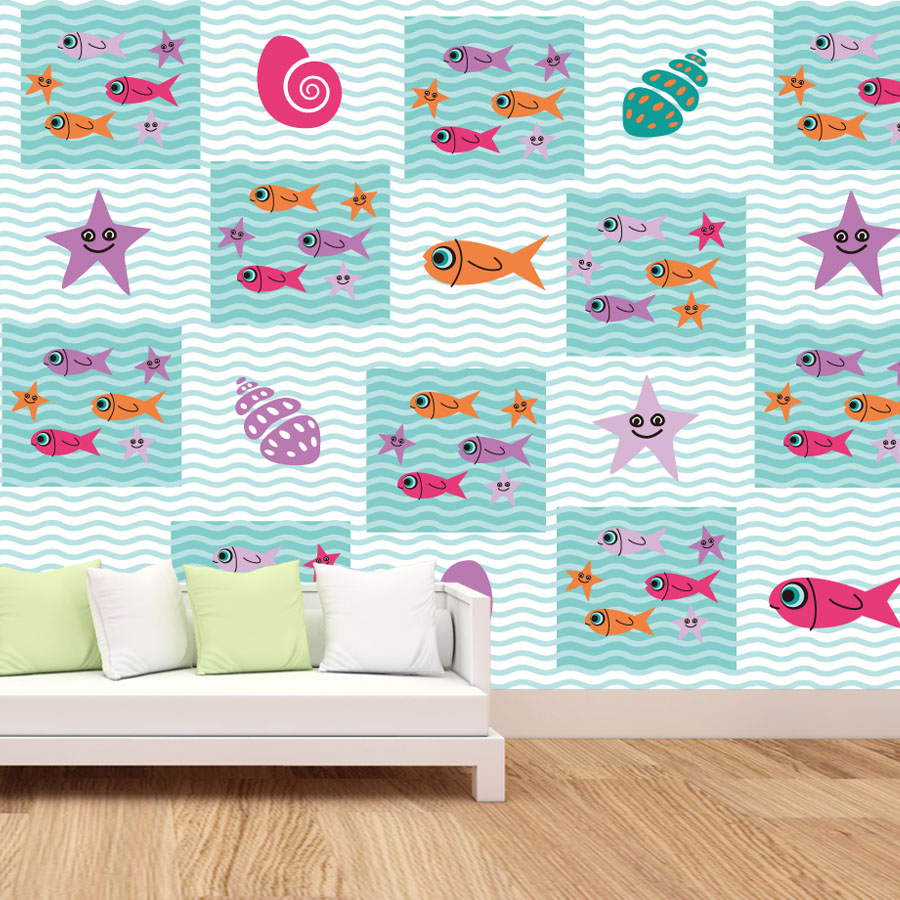 Cartoon Peel and Stick Photo W - Baby Nursery Peel And Stick Wallpaper のレビューと価格