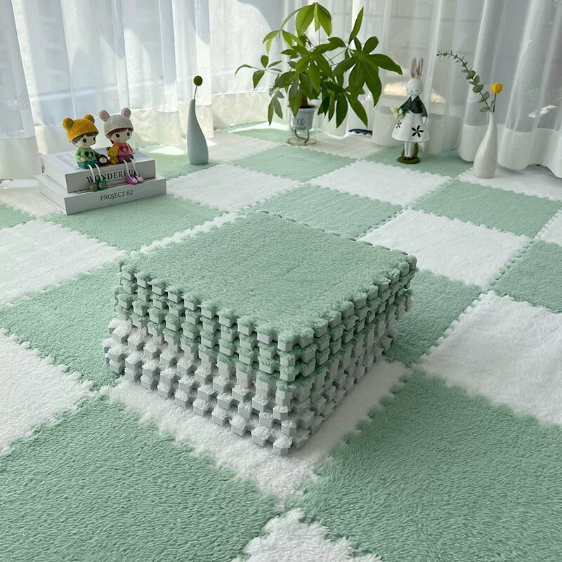 Soft Fluffy Puzzle Foam Floor  - Baby Nursery Rug のレビューと価格