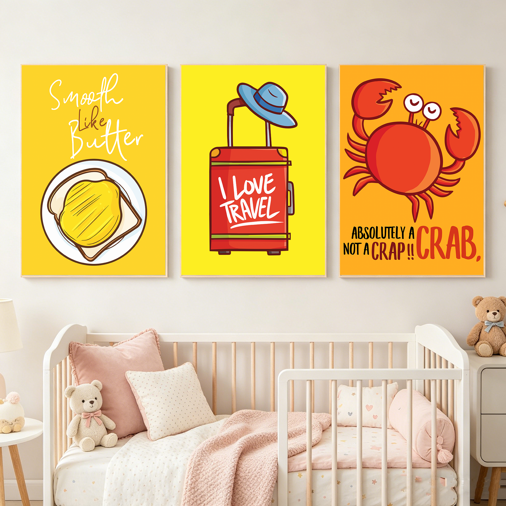 Cartoon Nursery Wall Art, Funn - Baby Nursery Quotes のレビューと価格