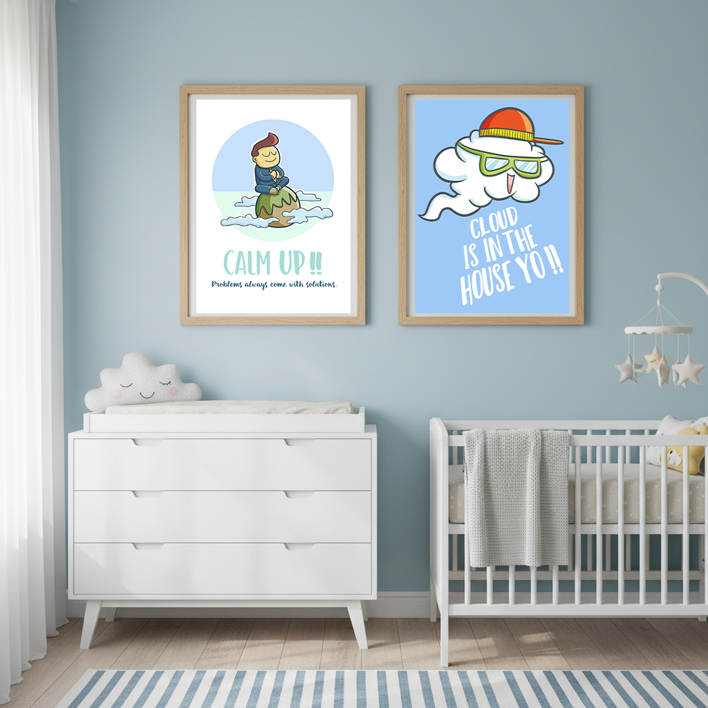 Cartoon Nursery Wall Art, Funn - Baby Nursery Quotes のレビューと価格