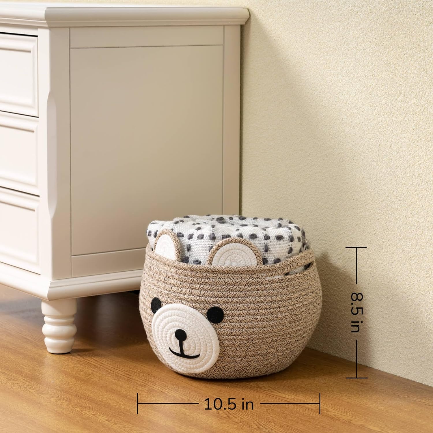 Baby Basket for Nursery, Bear  - Baby Nursery Images のレビューと価格