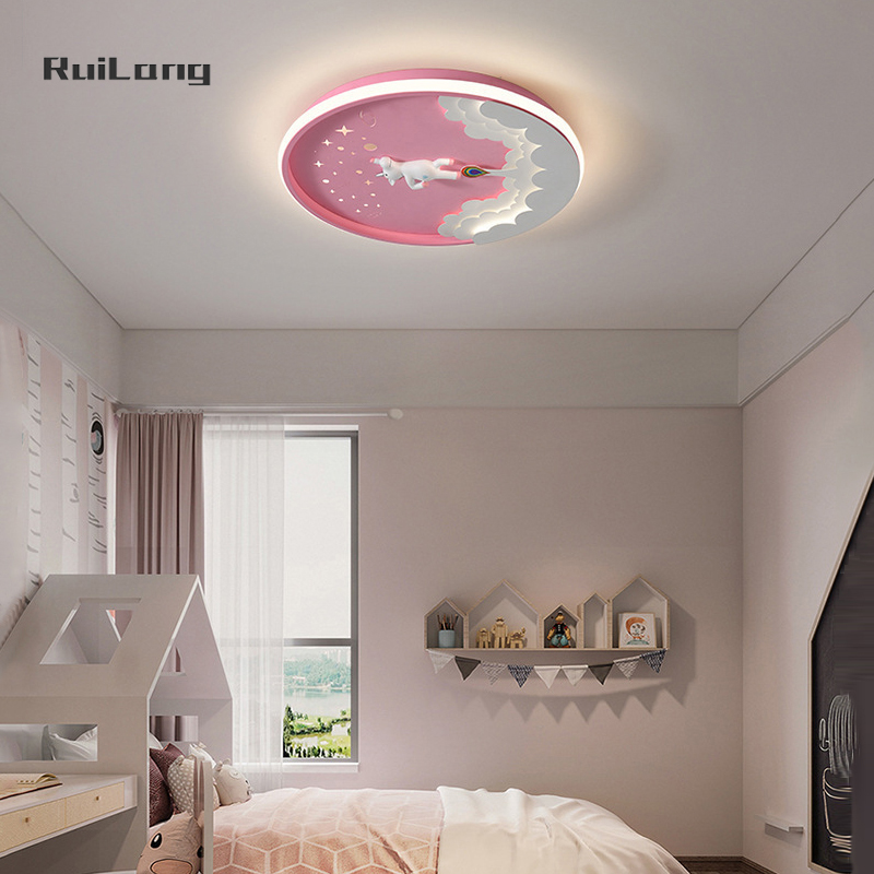 Cartoon Led Unicorn Ceiling La - Baby Nursery Ceiling Light のレビューと価格