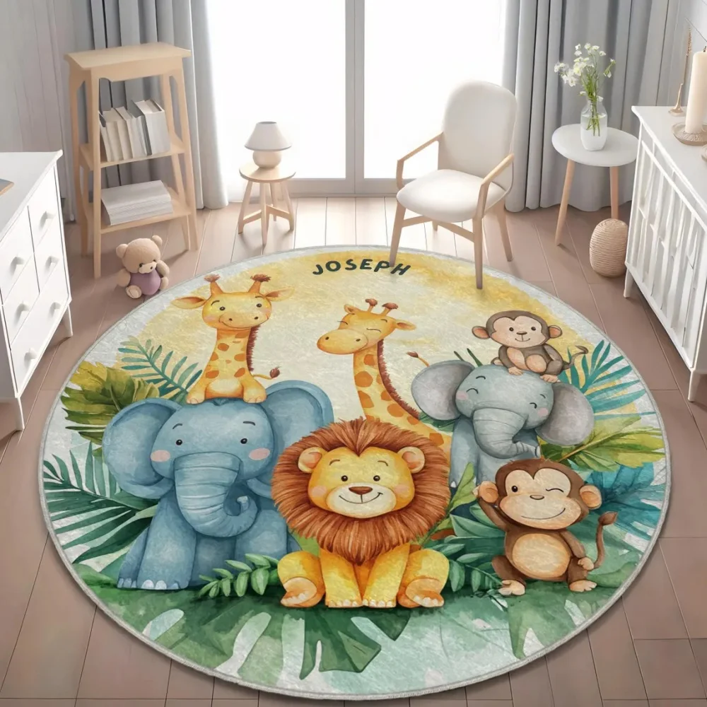 Wild Safari Animal Floor Mat G - Soft Rug Nursery のレビューと価格