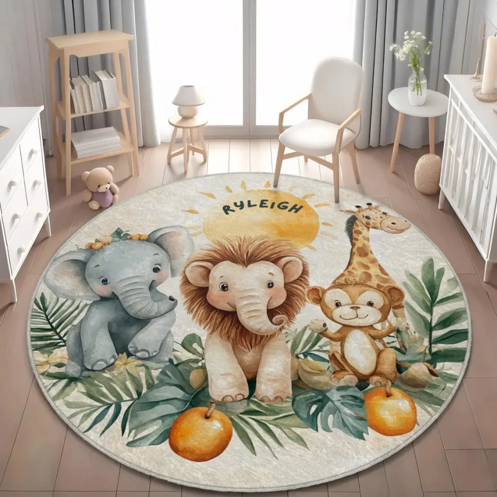 Wild Safari Animal Floor Mat G - Soft Rug Nursery のレビューと価格