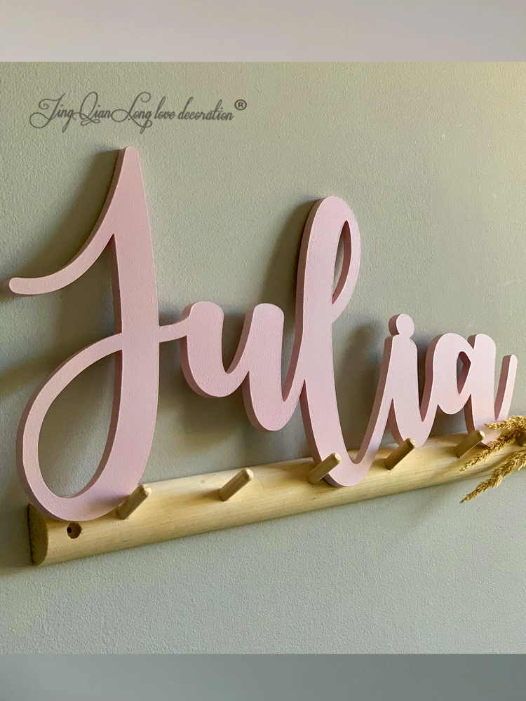 Custom Wooden Name Sign Baby N - Baby Nursery Name Letters のレビューと価格