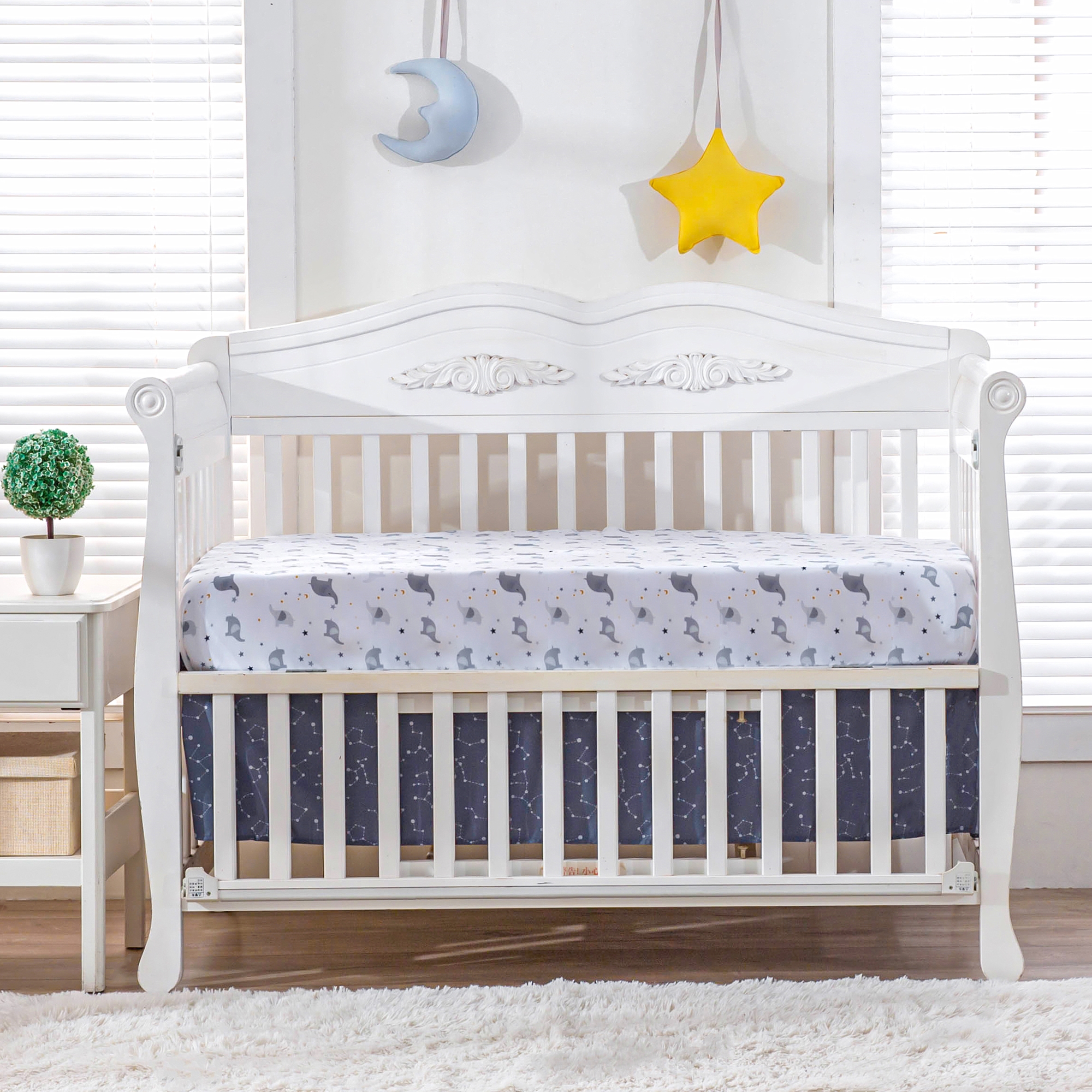 3Pcs Cosmic theme newborn Crib - Baby Nursery Themes Girl のレビューと価格