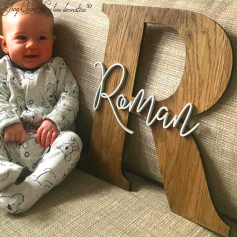 Custom wooden  Decor-Nursery N - Baby Nursery Name Letters のレビューと価格