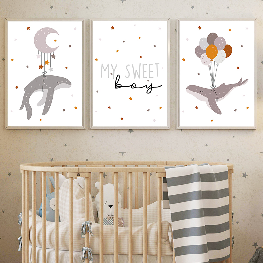 Whale Moon Hot Air Balloon Rai - Baby Nursery Hot Air Balloon のレビューと価格