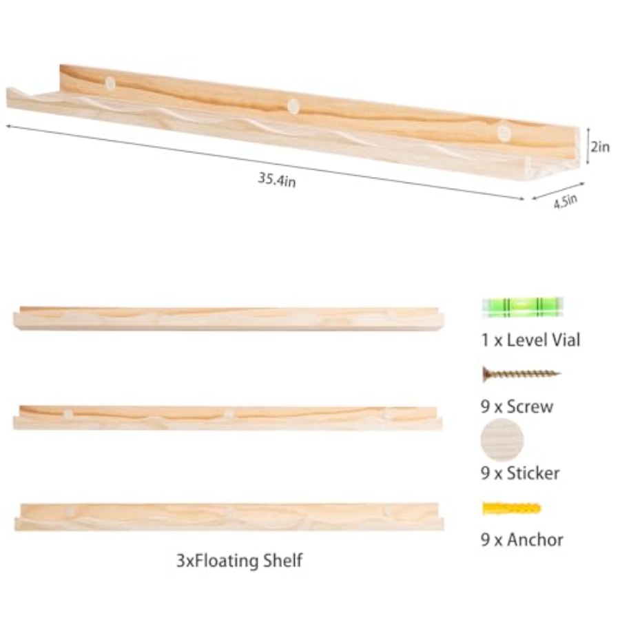 Floating Bookshelf for Floatin - Baby Nursery Floating Shelves のレビューと価格