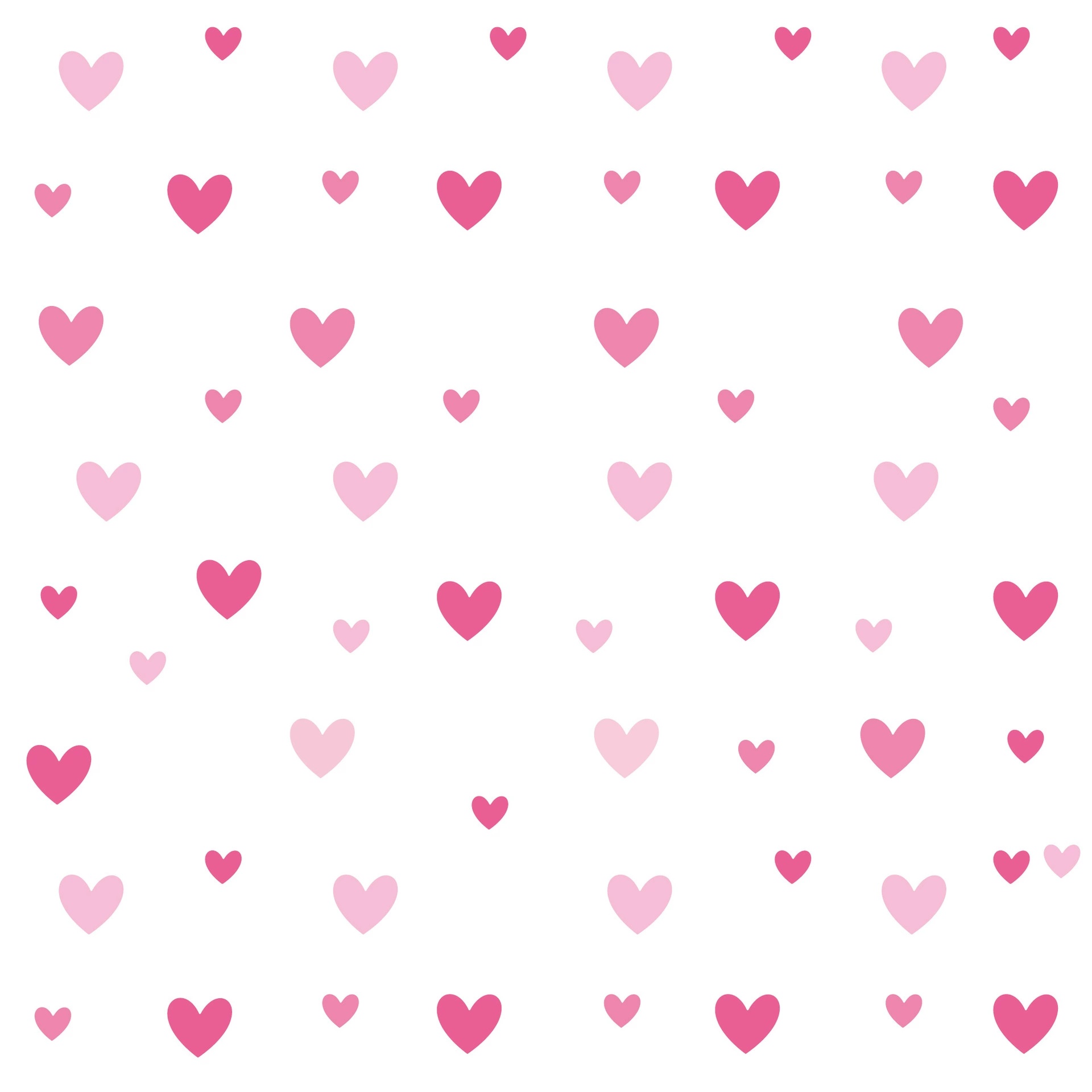 170pcs=10 Sheets Pink Heart Wa - Baby Nursery Wallpaper Girl のレビューと価格