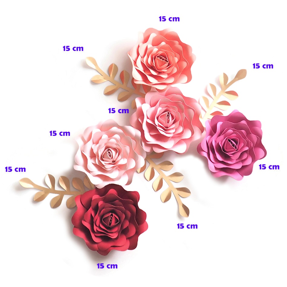 DIY Paper Flowers Leaves Nurse - Baby Nursery Wallpaper Girl のレビューと価格