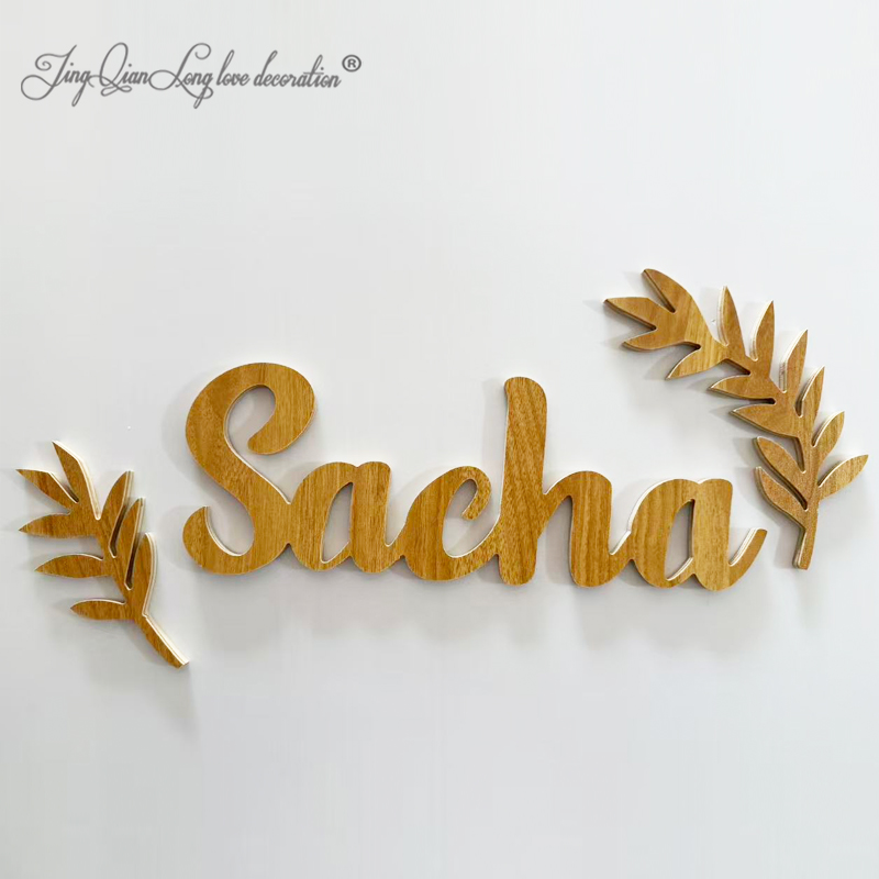 Custom Wooden Nameplate Person - Baby Nursery Name Letters のレビューと価格
