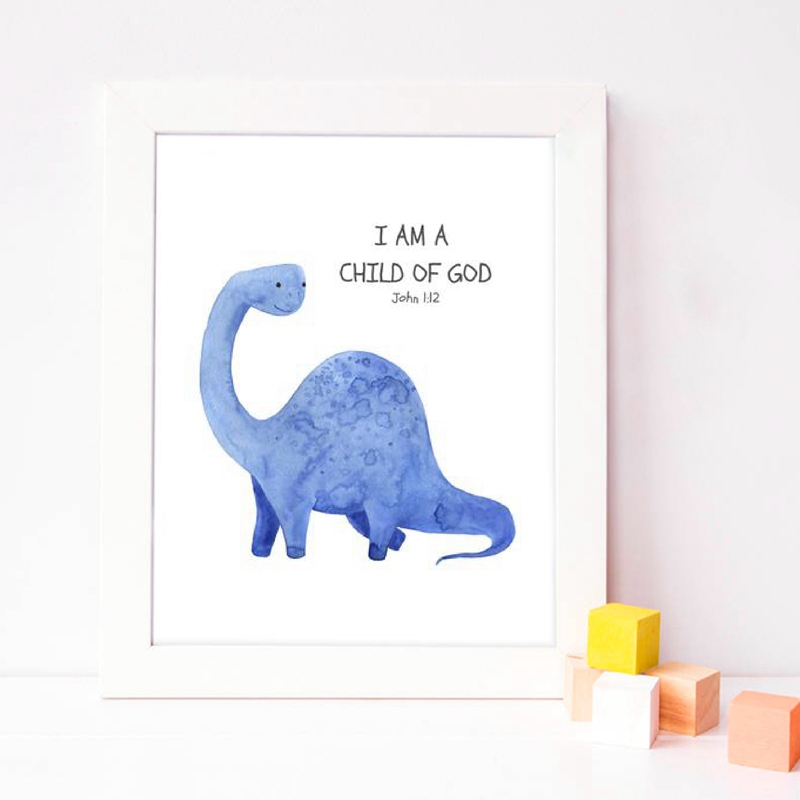Kid's Bible Verse Quote Prints - Baby Nursery Quotes のレビューと価格