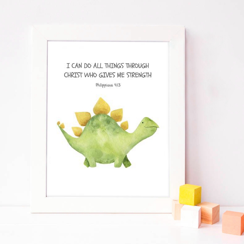 Kid's Bible Verse Quote Prints - Baby Nursery Quotes のレビューと価格