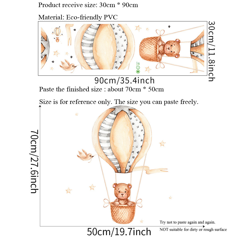 Little Bear Hot Air Balloon Wa - Baby Nursery Hot Air Balloon のレビューと価格
