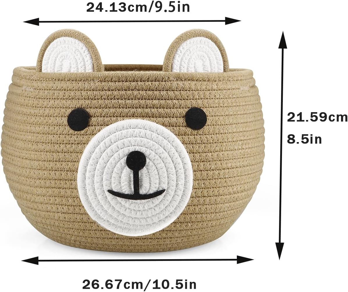 Cotton Rope Baby Basket, Cute  - Baby Nursery Images のレビューと価格