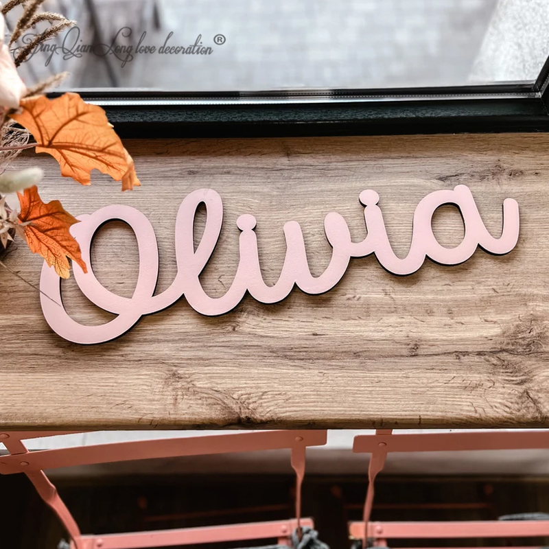 Custom Decorative Wooden Sign  - Baby Nursery Name Letters のレビューと価格