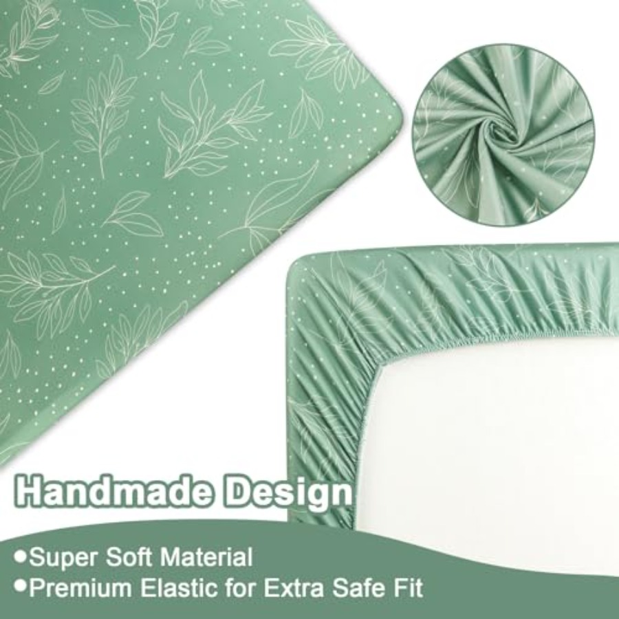 Green Crib Bedding Set 4-Piece - Baby Nursery Bedding のレビューと価格