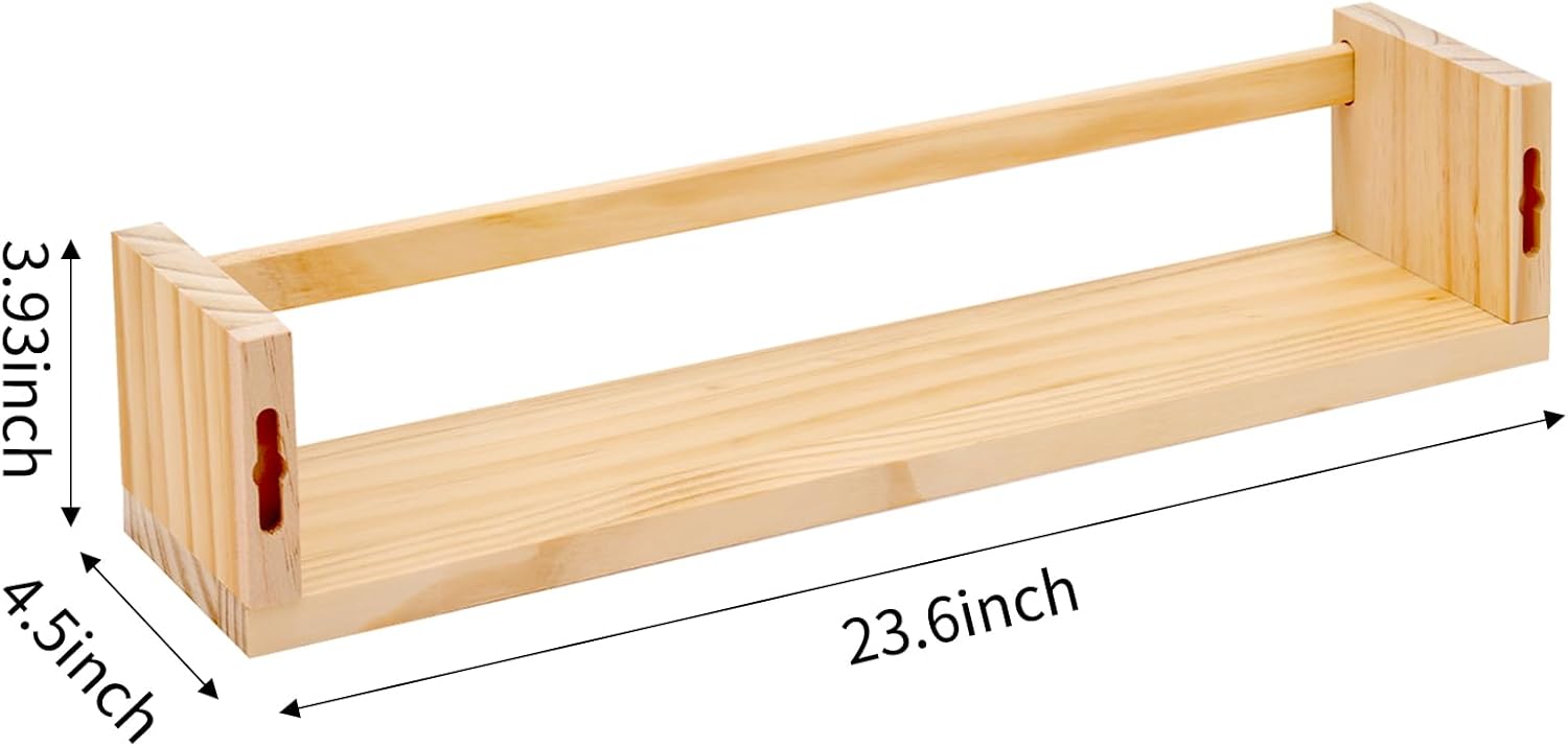 Nursery Book Shelves, 23.6 Inc - Baby Nursery Floating Shelves のレビューと価格