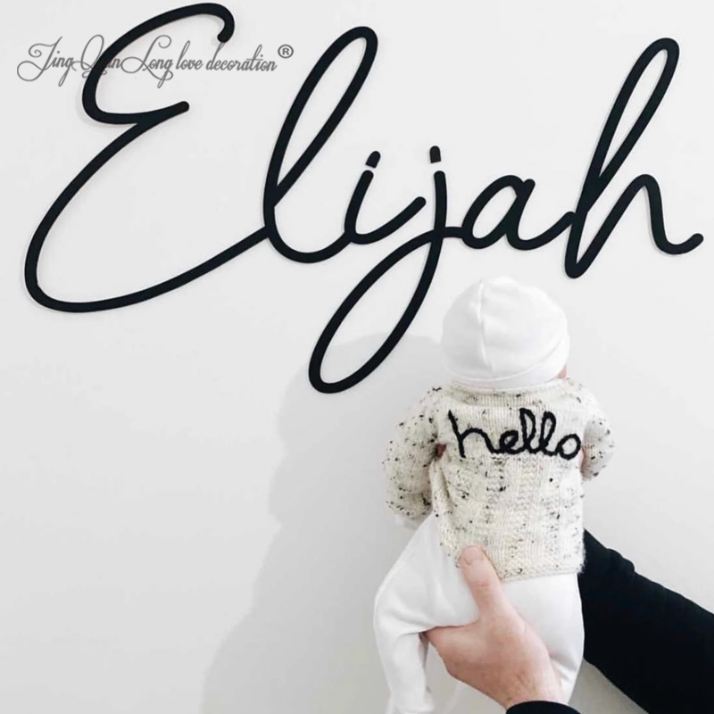 Custom Wooden Name Sign SCRIBB - Baby Nursery Name Letters のレビューと価格