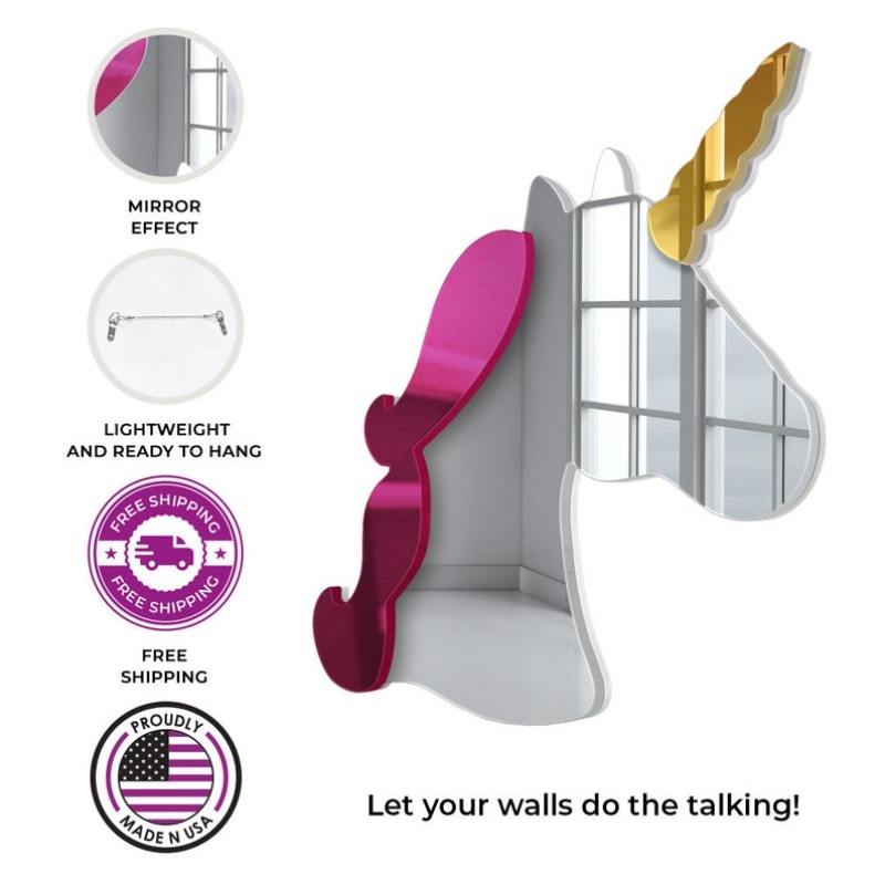 3D Acrylic Unicorn Wall Art Mi - Baby Nursery Themes Girl のレビューと価格
