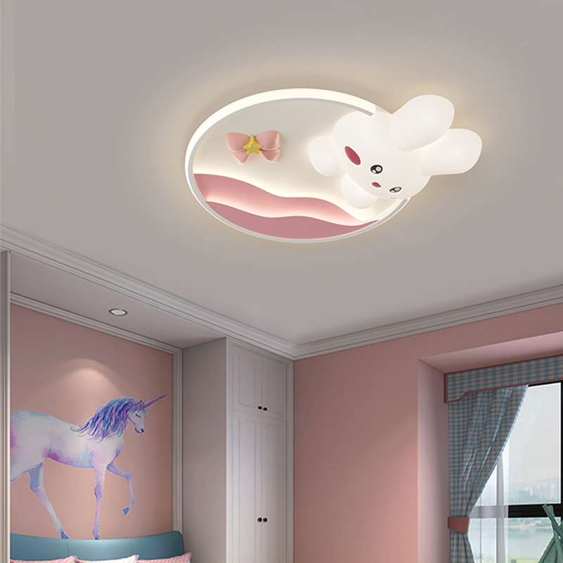 New 3D Rabbit Ceiling Lamp Car - Baby Nursery Ceiling Light のレビューと価格