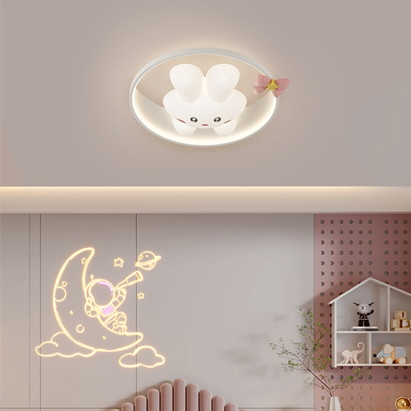 New 3D Rabbit Ceiling Lamp Car - Baby Nursery Ceiling Light のレビューと価格
