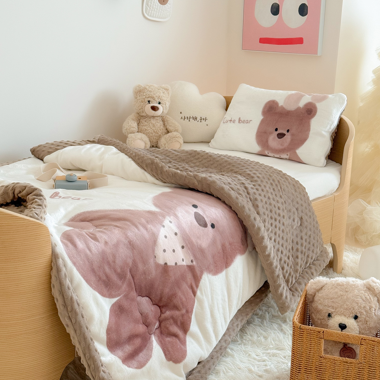 Double Sided Milk Velvet Bean  - Baby Nursery Bedding のレビューと価格