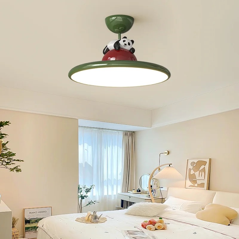 Cartoon Cream Style Panda LED  - Baby Nursery Ceiling Light のレビューと価格