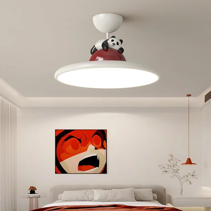 Cartoon Cream Style Panda LED  - Baby Nursery Ceiling Light のレビューと価格