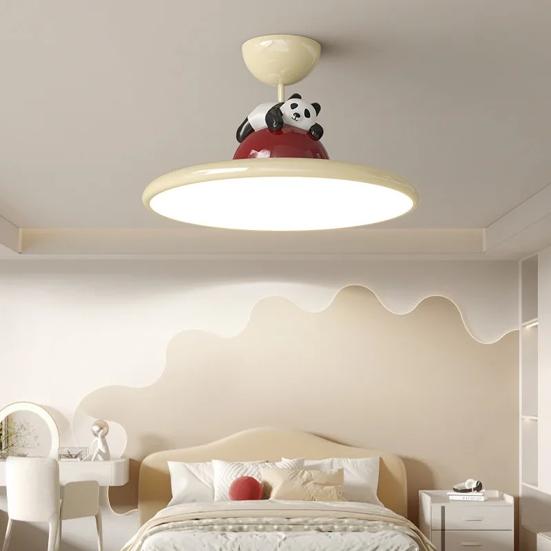 Cartoon Cream Style Panda LED  - Baby Nursery Ceiling Light のレビューと価格