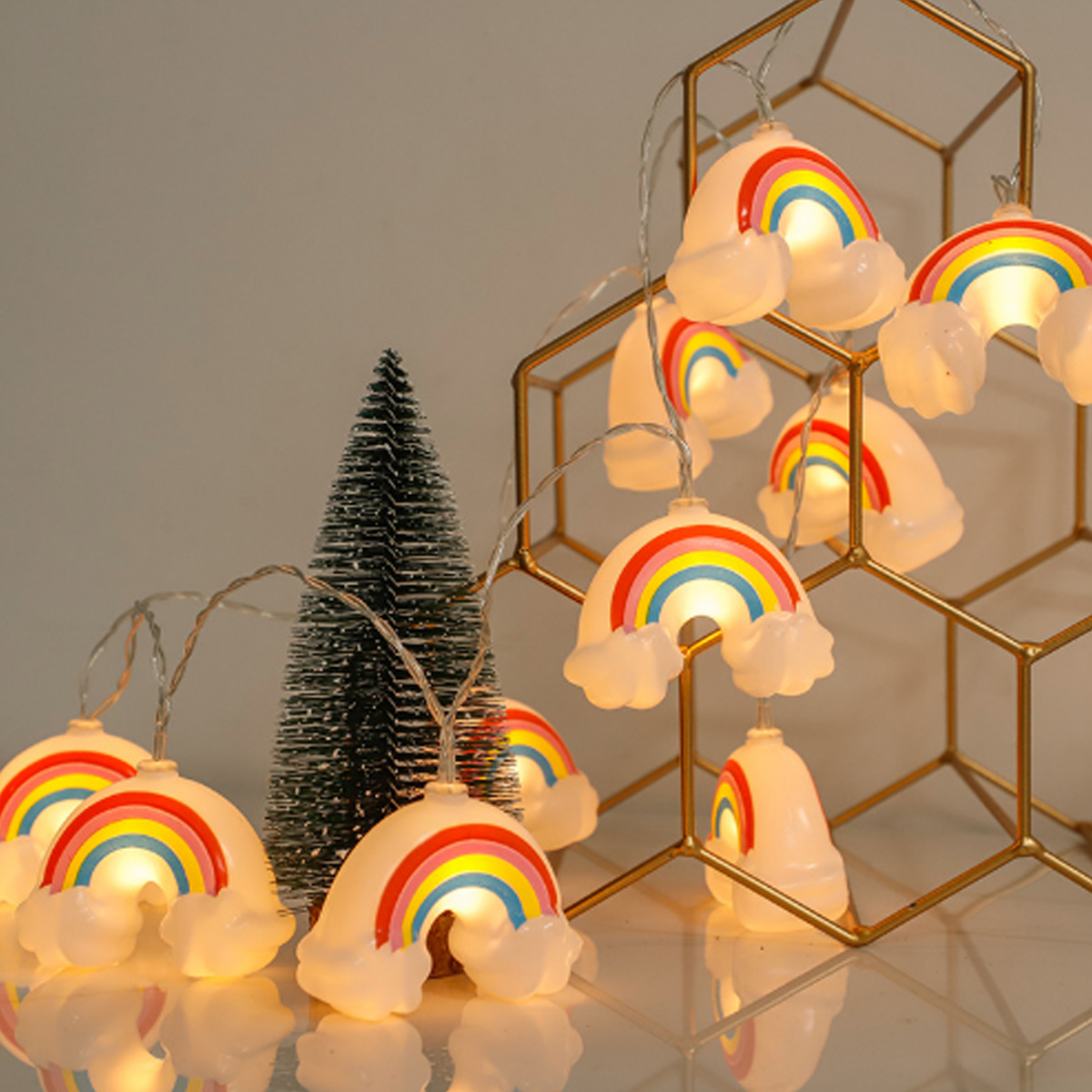 1.5m 10Led Colorful Cloud Star - Baby Nursery Lamp のレビューと価格
